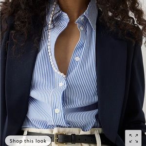 J. Crew Stripe Button Down